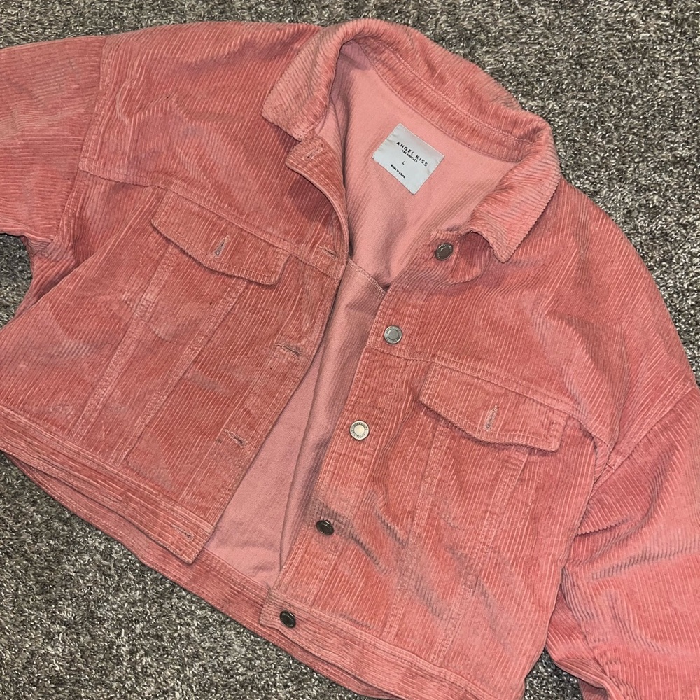 Cropped corduroy jacket